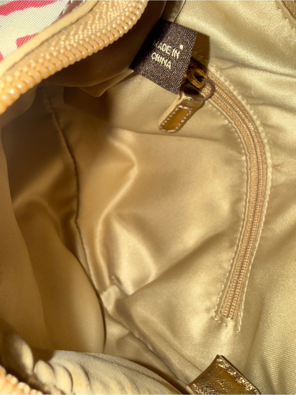 Coach Colorblock Patchwork Crossbody in Blue, Pink, Yellow, Gold, Brown - Picture 6 of 6